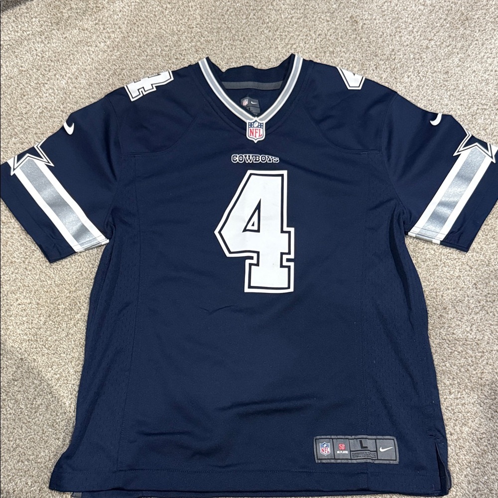 Nike Kids Dark Blue and Gray Jersey